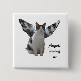 Bóton Quadrado 5.08cm Botão Ângulos Entre Nós