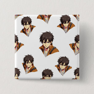 BÓTON QUADRADO 5.08CM BOTÃO ANIME