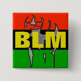 Bóton Quadrado 5.08cm Botão BLM