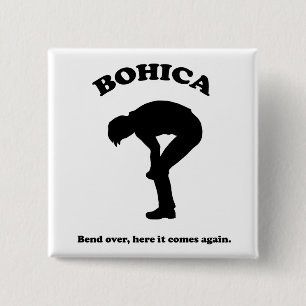 Bóton Quadrado 5.08cm Botão Bohica