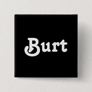 Bóton Quadrado 5.08cm Botão Burt