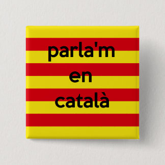 Bóton Quadrado 5.08cm Botão Catalan da língua