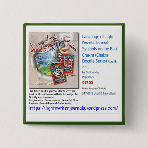 Bóton Quadrado 5.08cm Botão Chakra Base