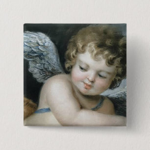 Bóton Quadrado 5.08cm Botão Cherub