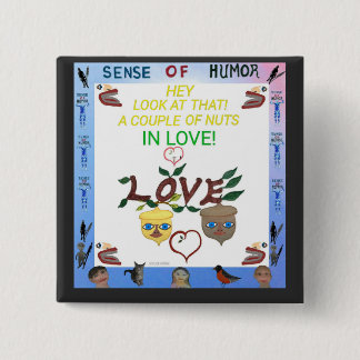 Bóton Quadrado 5.08cm Botão Coletivo Humoroso