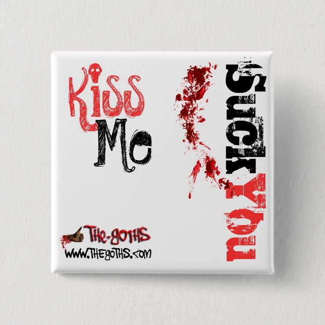 Bóton Quadrado 5.08cm Botão cómico oficial do LANÇAMENTO do engodo para (Frente)