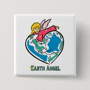 Bóton Quadrado 5.08cm Botão: Da "anjo terra "