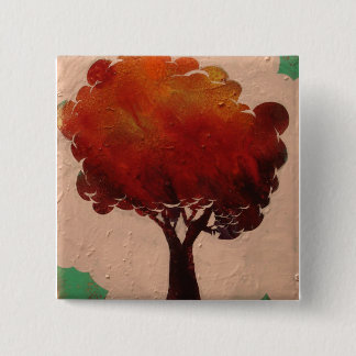 Bóton Quadrado 5.08cm botão da árvore
