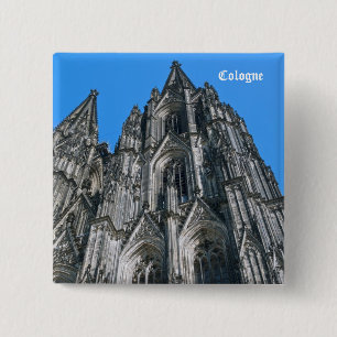 Bóton Quadrado 5.08cm Botão da Catedral de Colônia