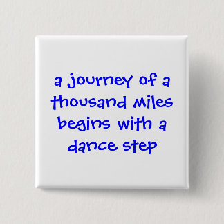Bóton Quadrado 5.08cm Botão da dança
