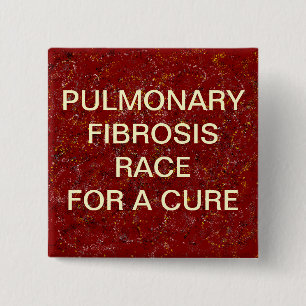 BÓTON QUADRADO 5.08CM BOTÃO DA FIBROSE PULMONAA