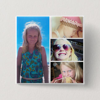 Bóton Quadrado 5.08cm Botão da foto de Kaitin