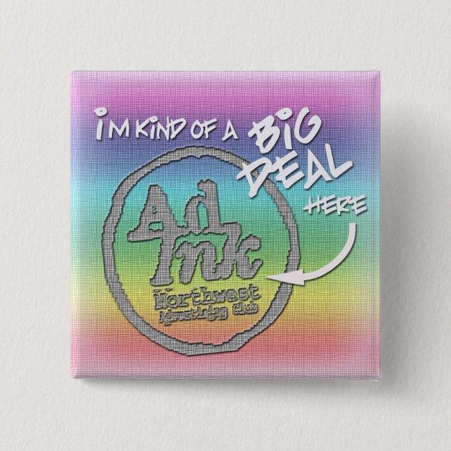 Bóton Quadrado 5.08cm Botão da grande coisa de AdInk, estilo do Hippie (Frente)