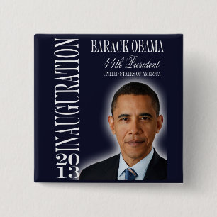 Bóton Quadrado 5.08cm Botão da inauguração 2013 de Obama