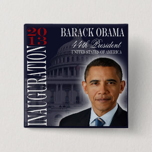 Bóton Quadrado 5.08cm Botão da inauguração 2013 de Obama