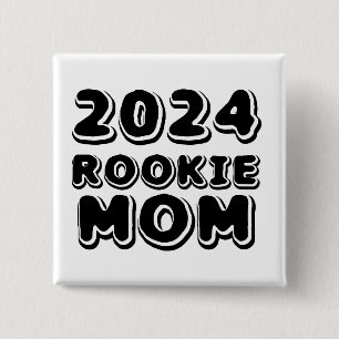 Bóton Quadrado 5.08cm Botão da Mãe da Rookie 2024