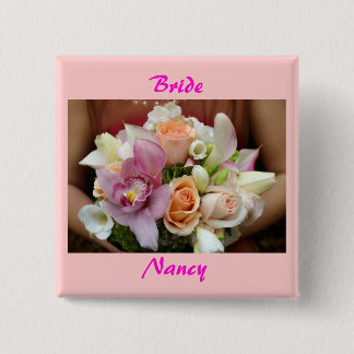 Bóton Quadrado 5.08cm Botão da noiva