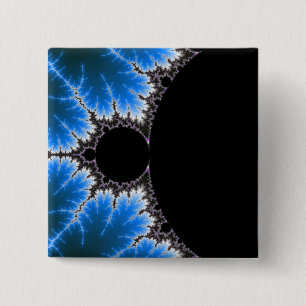 Bóton Quadrado 5.08cm Botão da obscuridade do Fractal