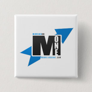 Bóton Quadrado 5.08cm botão da seta de MarvelousOne.com