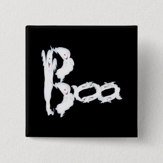 Bóton Quadrado 5.08cm Botão da vaia (Frente)