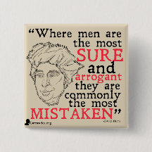 Botão das citações de David Hume