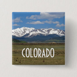 Bóton Quadrado 5.08cm Botão das Montanhas do Colorado