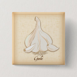 Bóton Quadrado 5.08cm Botão de alho