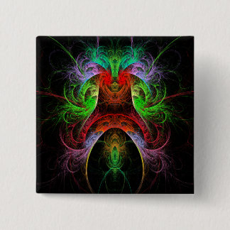 Bóton Quadrado 5.08cm Botão de Arte Carnaval Abstrato (quadrado)