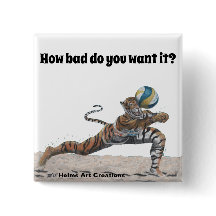 Botão de Arte Fantasia de Voleibol de Praia Cat Wa