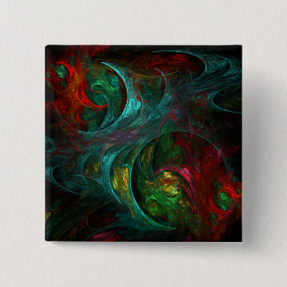 Bóton Quadrado 5.08cm Botão de Arte Genesis Nova Abstrato (quadrado)