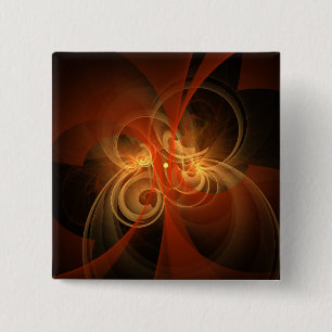 Bóton Quadrado 5.08cm Botão de Arte Mágica da Manhã (quadrado)