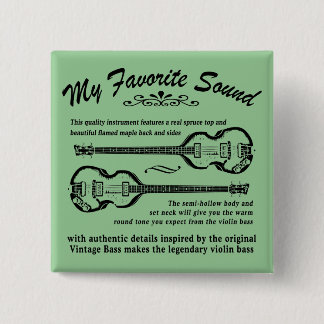 Bóton Quadrado 5.08cm Botão de BEATLEBASS