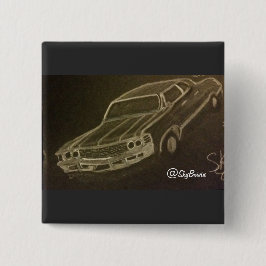 Bóton Quadrado 5.08cm botão de bebê quadrado