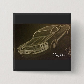 Bóton Quadrado 5.08cm botão de bebê quadrado