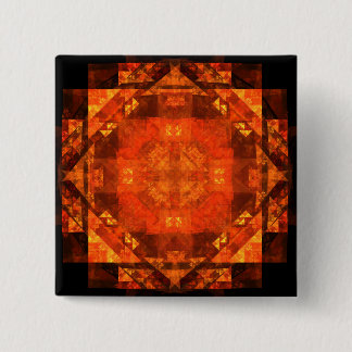 Bóton Quadrado 5.08cm Botão de Bênção de Arte Abstrato (quadrado)