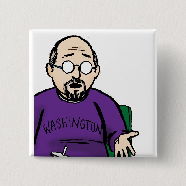 Bóton Quadrado 5.08cm Botão de Benny (Frente)