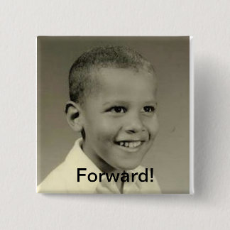 Bóton Quadrado 5.08cm Botão de campanha do candidato presidencial Obama