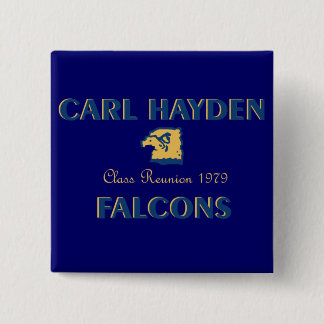 Bóton Quadrado 5.08cm Botão de Carl Hayden 79