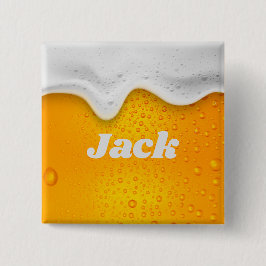Bóton Quadrado 5.08cm Botão de cerveja personalizável ao quadrado