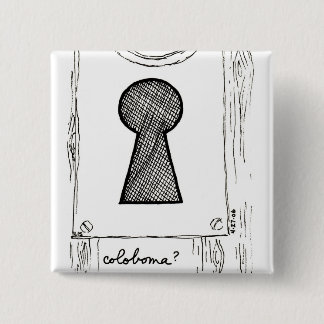 Bóton Quadrado 5.08cm Botão de Coloboma