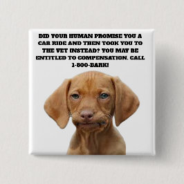 BÓTON QUADRADO 5.08CM BOTÃO DE COMPENSAÇÃO