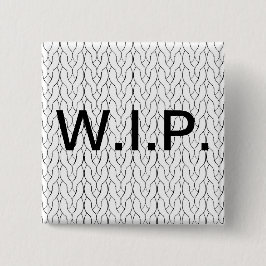 Bóton Quadrado 5.08cm Botão de confecção de malhas dos trabalhos em