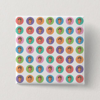 Bóton Quadrado 5.08cm Botão de Cores de Jane Austen