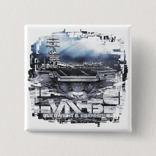 Bóton Quadrado 5.08cm Botão de Dwight D. Eisenhower do porta-aviões