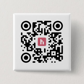 Bóton Quadrado 5.08cm Botão de Holotag AR