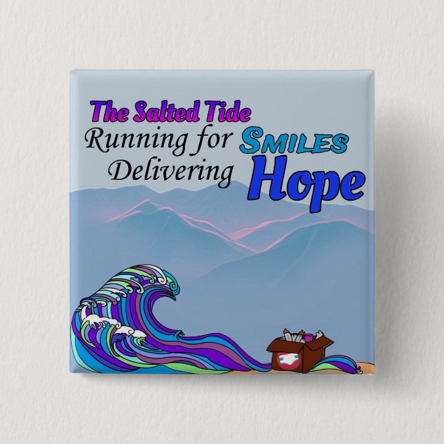 Bóton Quadrado 5.08cm Botão de impacto 2024 (Frente)