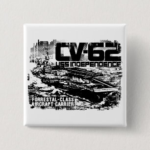 Bóton Quadrado 5.08cm Botão de Independência da transportadora aérea