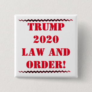 BÓTON QUADRADO 5.08CM BOTÃO DE LEI E PEDIDO DO TRUMP 2020!!