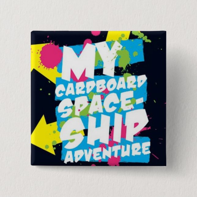 Bóton Quadrado 5.08cm Botão de MCSA (Frente)