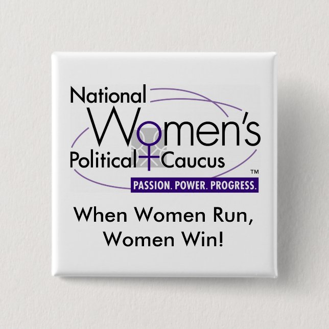 Bóton Quadrado 5.08cm Botão de NWPC (Frente)